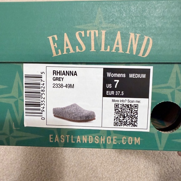 Eastland Rhianna Wool Slip-on Mules/Clogs - Picture 5 of 6